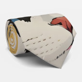 Farbige Katzen Krawatte (Gerollt)