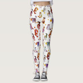 Farbige Katzen Leggings (Vorderseite)