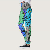 Farbige Katzen Leggings (Links)