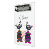 Farbige Katzen Mini Klemmbrett (Gewinkelt2)