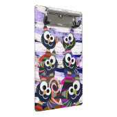 Farbige Katzen Mini Klemmbrett (Schrägansicht)