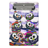 Farbige Katzen Mini Klemmbrett (Vorderseite)