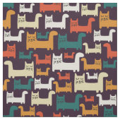 Farbige Katzen Muster Stoff (Muster)
