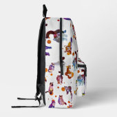 Farbige Katzen personalisiert Bedruckter Rucksack (Links)