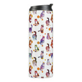 Farbige Katzen Thermosbecher (Nach links gedreht)