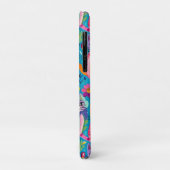 Farbige Katzen und Blume Whimsical Happy Case-Mate iPhone Hülle (Hinten/Links)