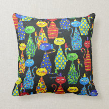 Farbige Katzen und Mäuse