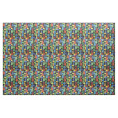 Farbige Katzen und Mäuse Stoff (Fat Quarter (45,7 x 55,9 cm))