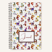 Farbige Katzen-Zeitschrift Notizblock (Vorderseite)