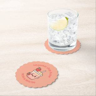 Farbige Kawaii süße Joghurt-Smoothies Fruchtsaft Untersetzer