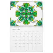Farbige keltische Mandalas Kalender (Mär 2026)