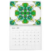 Farbige keltische Mandalas Kalender (Mär 2027)