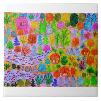 Farbige Keramik Fliese