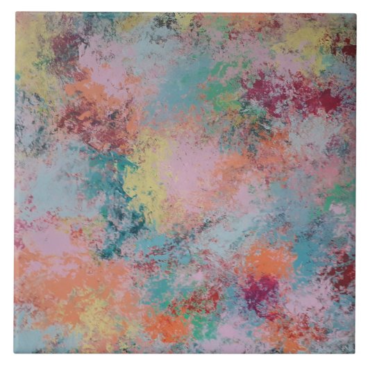 Farbige Keramik Fliese (Vorderseite)