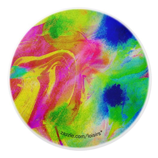 Farbige Keramik Keramikknauf (Vorderseite)