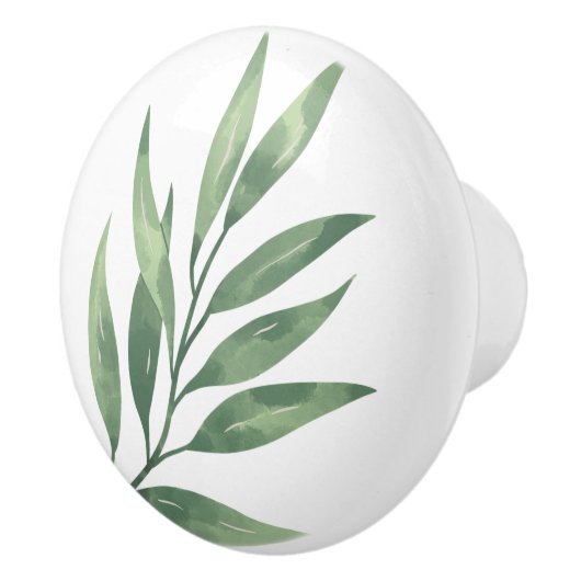 Farbige Keramik Knöpfe Blatt Keramikknauf (Rechts)