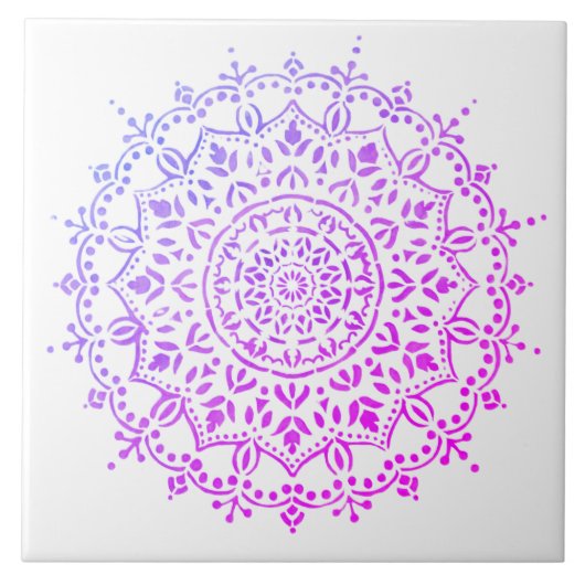 Farbige Keramik mit Blumenmuster Fliese (Vorderseite)