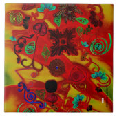 Farbige Keramik Tile Fliese (Vorderseite)