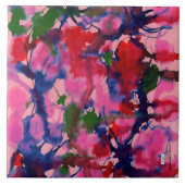 Farbige Keramik Tile Fliese (Vorderseite)