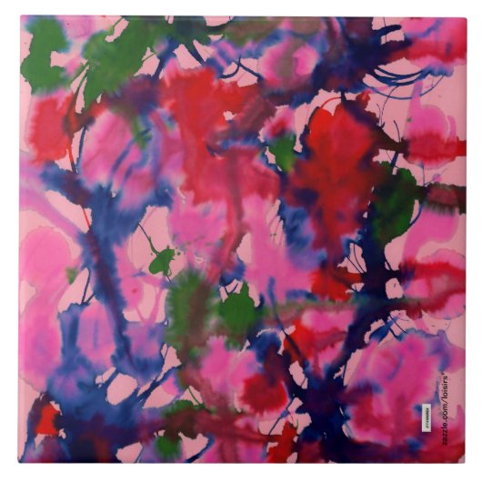 Farbige Keramik Tile Fliese (Vorderseite)