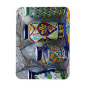 Farbige Keramik zum Verkauf im Zentrum von Loreto, Magnet (Vertikal)