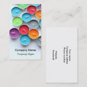 Farbige Kerzen Visitenkarte (Vorne/Hinten)