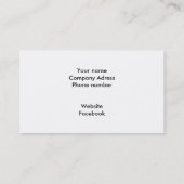 Farbige Kerzen Visitenkarte (Rückseite)