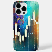 Farbige Kerzenhalter abstrakte Malerei Case-Mate iPhone Hülle (Rückseite)