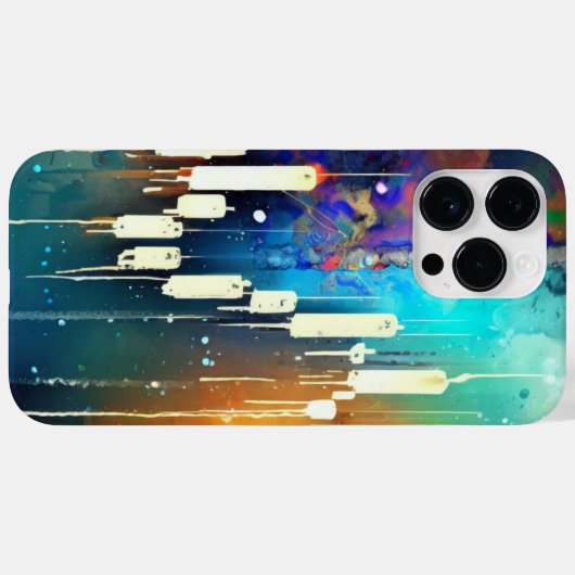 Farbige Kerzenhalter abstrakte Malerei Case-Mate iPhone Hülle (Rückseite (Horizontal))