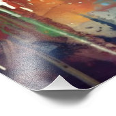 Farbige Kerzenhalter abstrakte Malerei Fotodruck (Ecke)