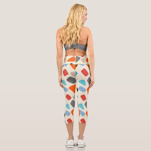 Farbige Kies Capri Leggings (Rückseite)