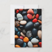 Farbige Kies Einladung (Rückseite)