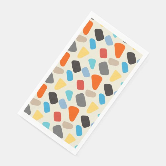 Farbige Kies Serviette (Ecke)