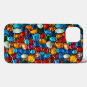Farbige Kieselstein-Textur für stilvolles Aussehen Case-Mate iPhone Hülle (Rückseite (Horizontal))