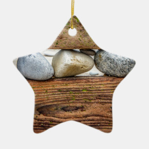 Farbige Kieselsteine Keramikornament