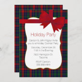 Farbige Kilgour Tartan Karierte Custom Holiday Par Einladung (Vorne/Hinten)