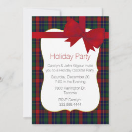 Farbige Kilgour Tartan Karierte Custom Holiday Par Einladung