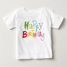 Farbige Kinder-Geburtstags-T-Shirt