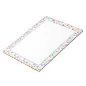 Farbige Kinder Hand drucken Notizblock (angewinkelt)