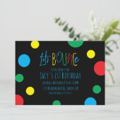 Farbige Kindergeburtstag Jump Bounce Balls Black (Stehend Vorderseite)