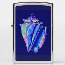Farbige King Conch Muschel Zippo Lighter