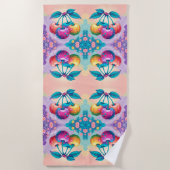 Farbige Kirsche für den Sommer Strandtuch (Vorderseite)