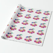 Farbige Kirschen Geschenkpapier (Ungerollt)