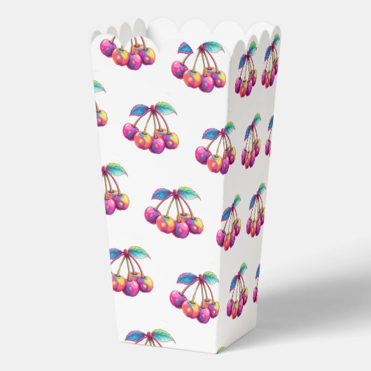 Farbige Kirschen Geschenkschachtel (Rückseite)