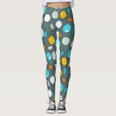 Farbige Kirschen Leggings (Vorderseite)