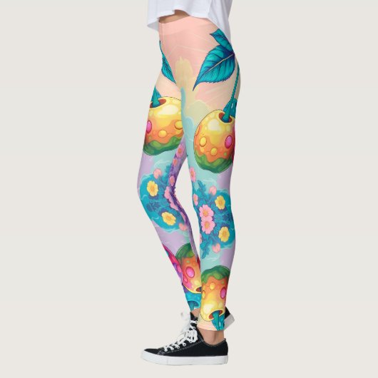 Farbige Kirschen Leggings (Links)