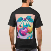 Farbige Kirschen T-Shirt (Rückseite)