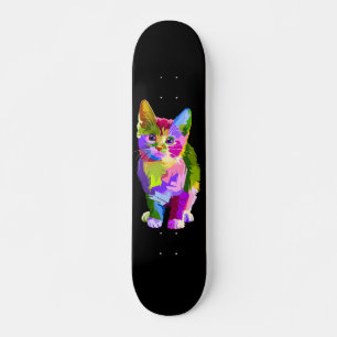 Farbige Kitte Skateboard