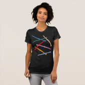Farbige Klarinetten T-Shirt (Vorne ganz)