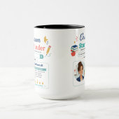 Farbige Klassenzimmer-Star-Finder-Lehrer-Design Tasse (Zentrum)